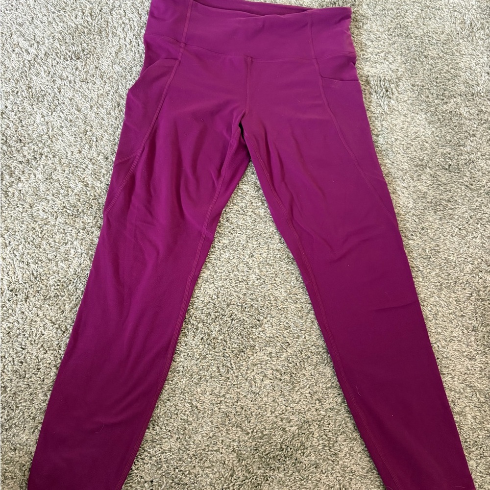 Athleta Magenta Workout Leggings